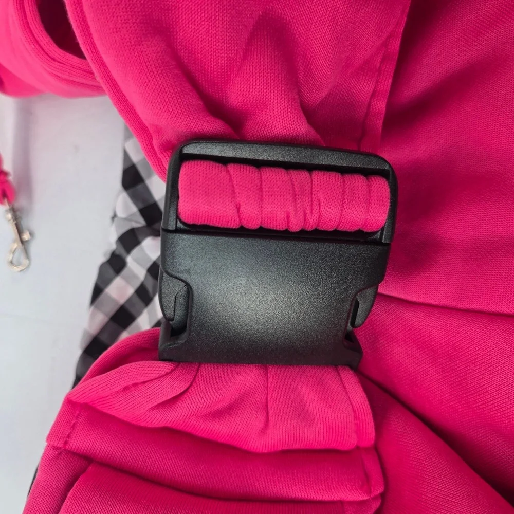 Tomkas Small Dog Carrier Sling Hot Pink Adjustable Strap Hands Free Pet Bag